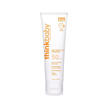 Thinkbaby Safe Sunscreen SPF 50 3oz (Pack of 3)