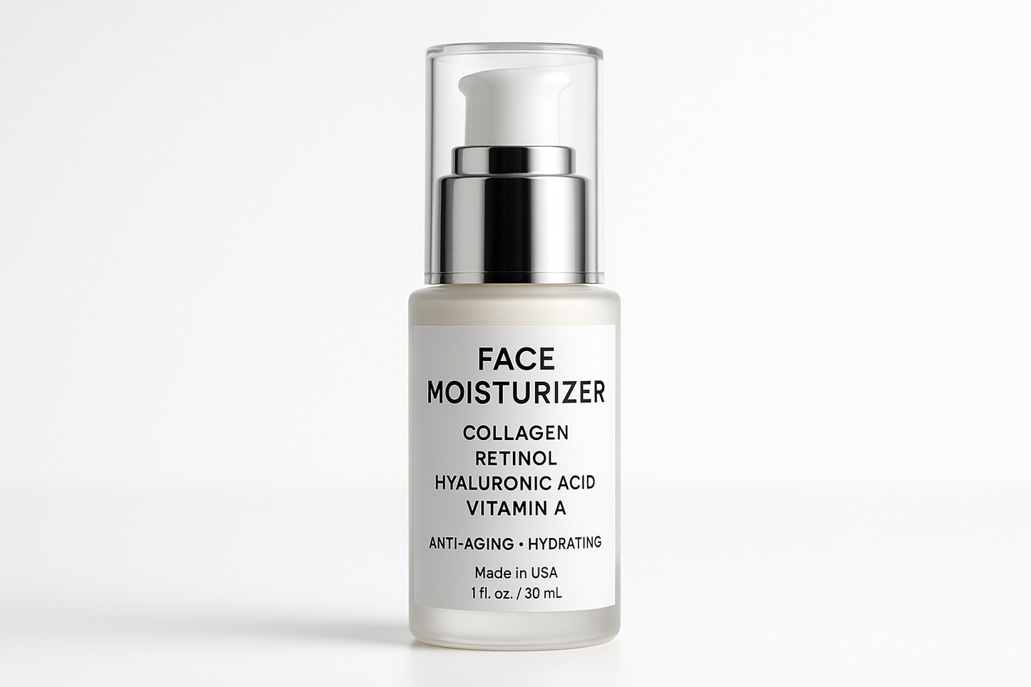 Face Moisturizer for Women Hydrating Serum Travel Size Lotion with Collagen Retinol Hyaluronic Acid & Vitamin A Anti Aging Face Cream Made in USA Facial Moisturizer Wrinkle Cream for Women 1oz