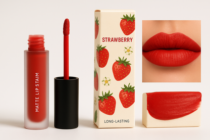 Long-lasting Matte Lip Stain with Moisturizing Finish Strawberry